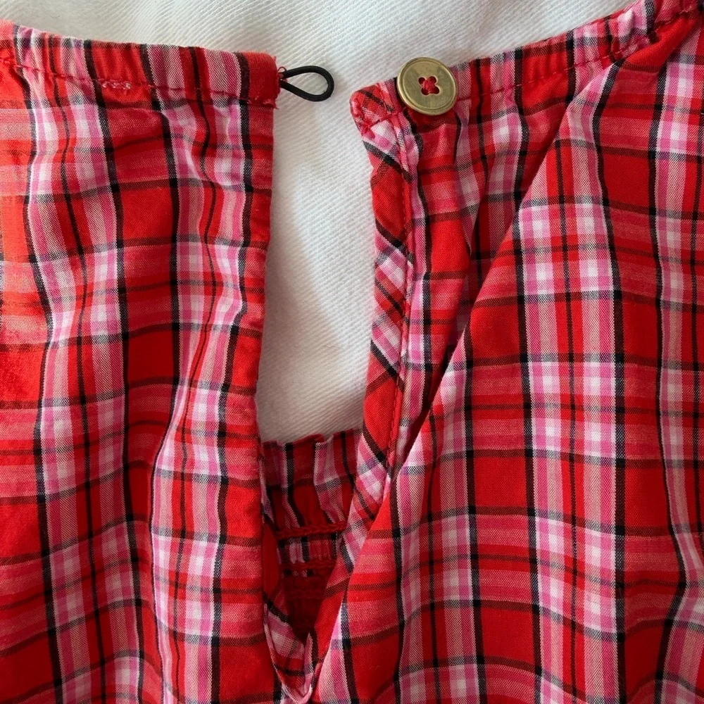❤️🎄 Crew Cuts Girls Smocked Tartan Dress – Size 5 🎄❤️